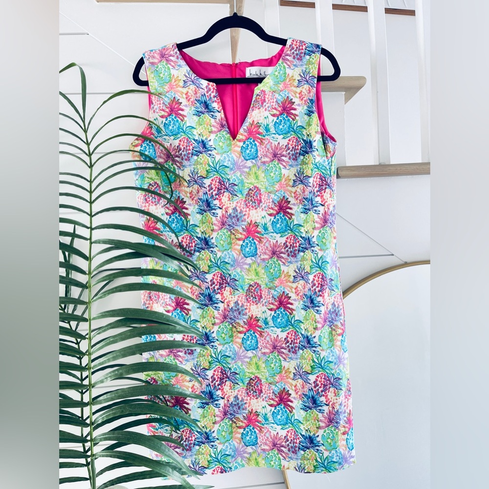 Nicole Miller Colorful Floral Midi Dress